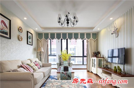 104平美式风格小居，美丽邂逅幸福生活