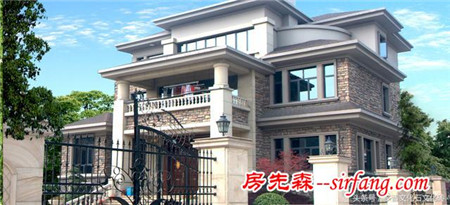 诺，这是你们前两天热捧的那套文化石别墅的简图，小编尽力了！
