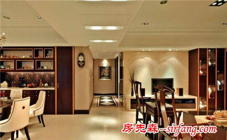 215方混搭四居，簡潔明快的立面收整