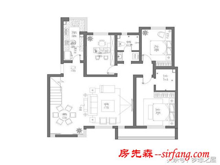 金座现代简约LOFT190㎡装修案例