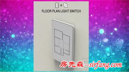 Floor Plan可视化照明开关集中控制家中灯光