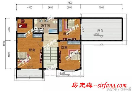 這款二層帶庭院別墅，采用農(nóng)村灶臺和現(xiàn)代廚房相結(jié)合