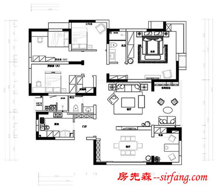 鑫苑世家178平現(xiàn)代簡(jiǎn)約四居每一處細(xì)節(jié)都是品質(zhì)（鄭州）