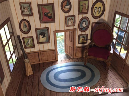 外国鸟儿福利好，美女插画家为小鸟打造超温馨小屋