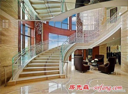 高级会所装修设计中楼梯设计案例欣赏