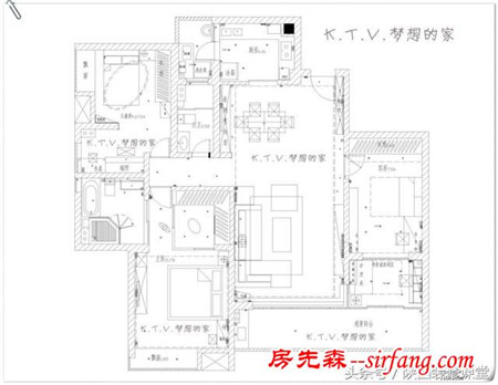 148平现代简约，黑白灰+直线条梦想家