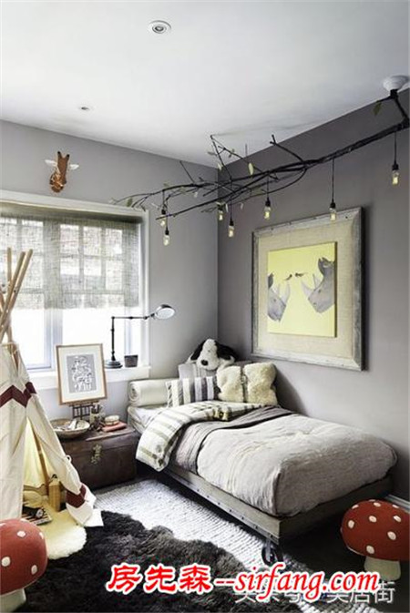 丰富的内饰让卧室处处充满亮点，令人幸福的居家感受