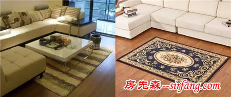 客厅地毯的尺寸和纹理该怎么选？看了就知道！