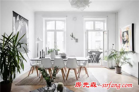 客厅够大？把餐区也放进来吧