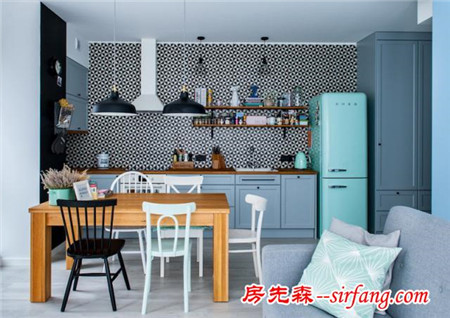 清新的波兰斯堪的纳维亚风公寓