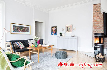 94平一居室旧房改造装修 梦幻清爽小公寓