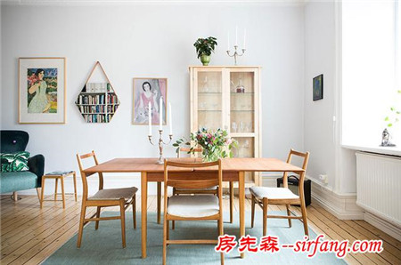 94平一居室旧房改造装修 梦幻清爽小公寓