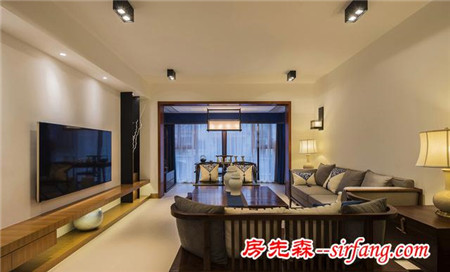 175平新中式装修，阳台变茶室，采光好，设计妙