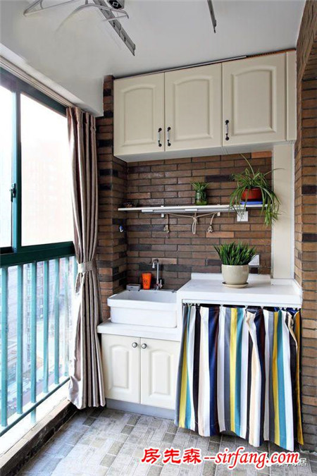 做一个1㎡砖砌阳台洗衣房，实用得不要不要的！