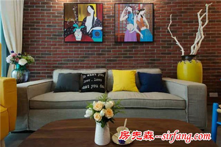 色彩跳跃的80平温馨小窝！