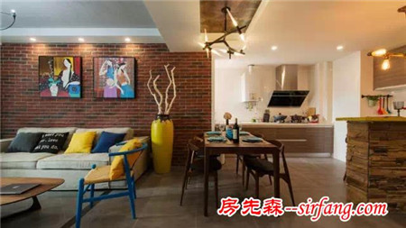 色彩跳跃的80平温馨小窝！
