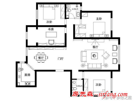 五矿中式180㎡四居装修案例