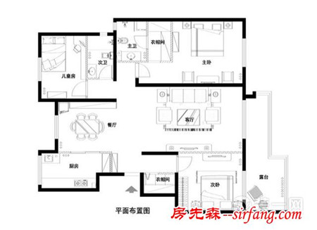 广州越秀可逸江畔135平中式风格装修效果图