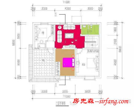 7套带小院的双拼别墅户型，过年和兄弟联手盖一栋！含图纸