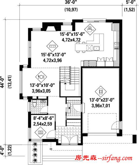 美国农村这样建房子，有效果图有平面图