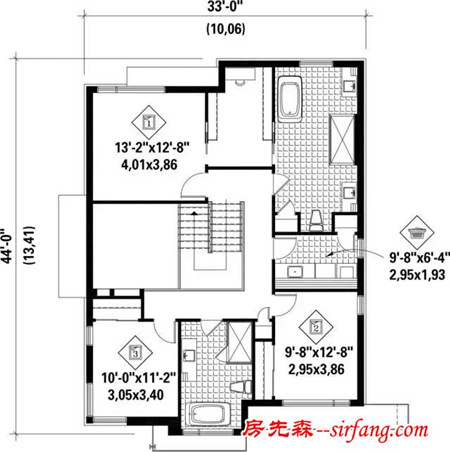 美国农村这样建房子，有效果图有平面图