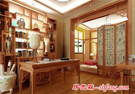 书房还是老祖宗留下的好，传统中式书房让人静雅