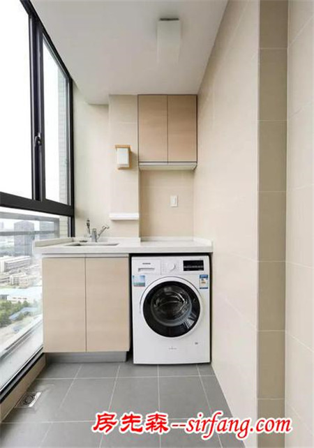 阳台安装洗衣机的正确打开方式，美呆了！