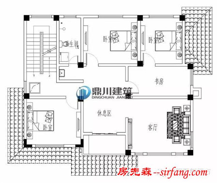 实用二层乡村小别墅，有平面有立面图才是好分享