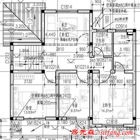 五套经济实用型别墅效果图和平面图，18万建起来！