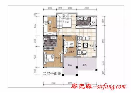 农村简欧式三层小别墅户型，自建房这么盖漂亮不？