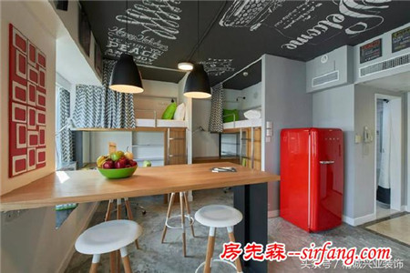 「香港设计师」别人的学生宿舍 第一眼就爱上天花板