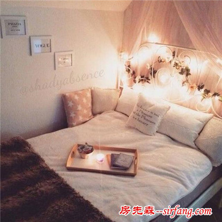 理想的单身女生卧室是这样温暖而美好的
