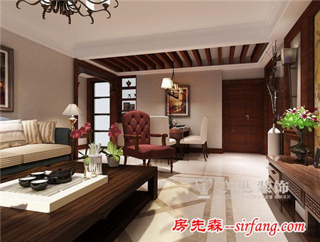 开元华庭150平混搭风，铸造完美家庭居室（郑州）
