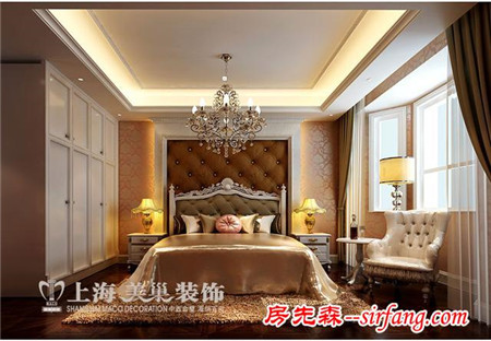 永威五月花城170平简欧风格，暖色调展现居室华丽气质（郑州）