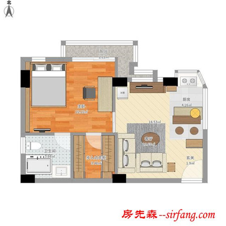 40方现代简约一居，微调、变化让生活更富弹性与品质
