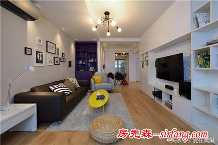 100平北欧简易小清新婚房，亲戚看了直夸很不错