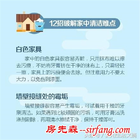 年底大扫除中的清洁难点，看了你将成为清洁高手！