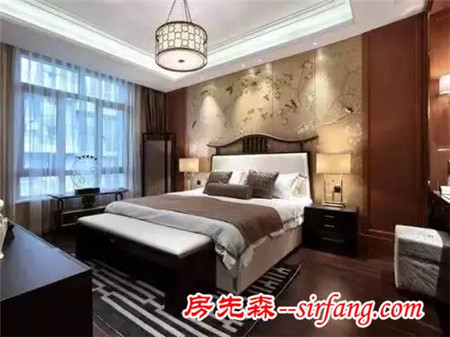 中式风格卧室，堆砌传统风与现代风的韵味