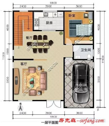 2套带车库的农村自建房，二层好还是三层好？含全图！