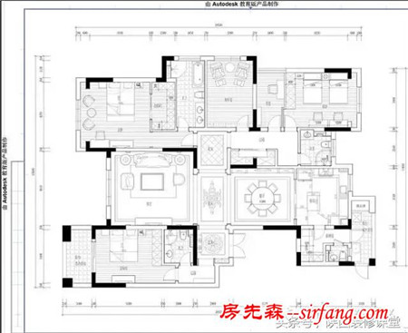 240平欧式装修房，豪宅空间