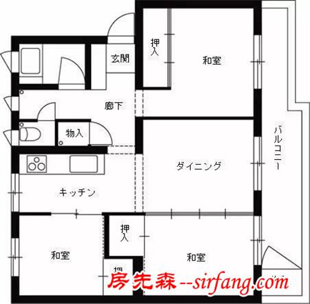 这间日本公寓虽然布局改造不大，但却处处透着心思
