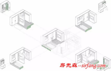 36㎡超小公寓，交际、娱乐、工作、生活一个也不能少！