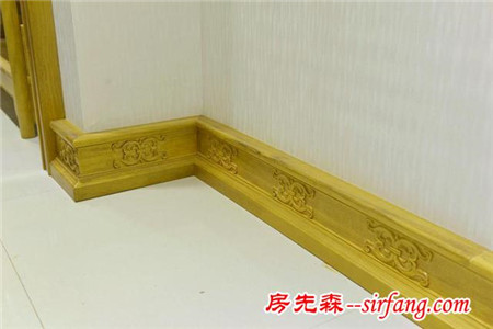 中式家装部件安装结构之踢脚线的组装