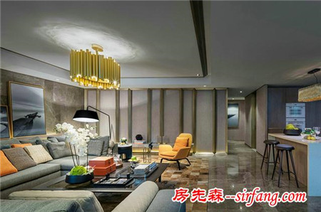 現(xiàn)代簡約風(fēng)格公寓裝修效果圖，僻靜山水間