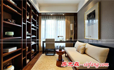 恒大时代城142平，宽景大House，16万黑色中式效果