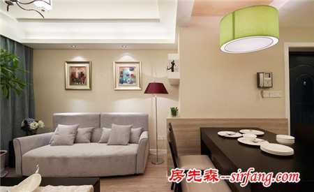 郑州 套内80㎡两房两厅经济、实用装修效果图