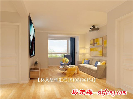 54㎡阳光100小户型闪的我睁不开双眼-沈阳林凤装饰