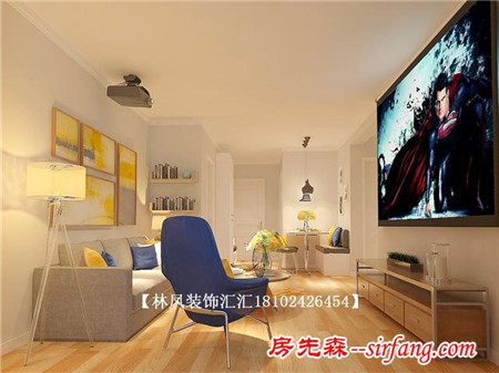 54㎡阳光100小户型闪的我睁不开双眼-沈阳林凤装饰