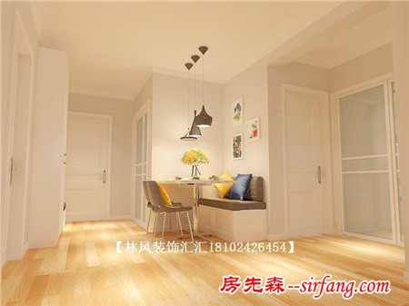 54㎡阳光100小户型闪的我睁不开双眼-沈阳林凤装饰