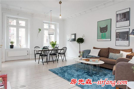 純凈舒心，100㎡北歐風(fēng)